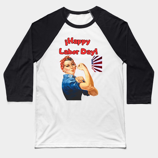 Happy Labor Day USA Baseball T-Shirt by TopSea